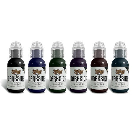 World Famous Tattoo Ink - Darkside 6 Bottle Ink Set by Nikolay Dzhangirov