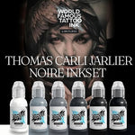 World Famous Tattoo Ink - Thomas Carli Jarlier- Noire Ink Set - 6 Bottles