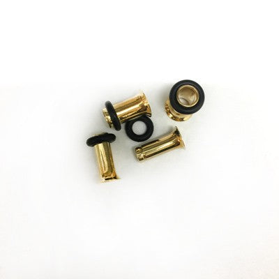 14k Yellow Gold Single Flare Tunnel / Eyelet