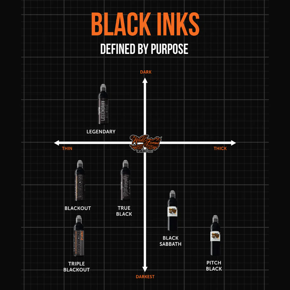 World Famous Tattoo Ink - Blackout