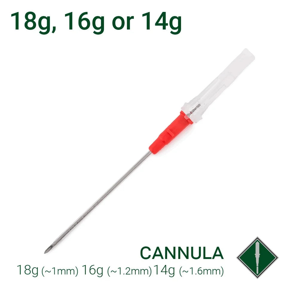 Precision Cannula Piercing Needle - box of 50 - Choose Gauge