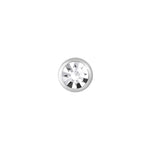 16g and 18g Steel Internally Threaded Jeweled Ball with Thread Leader
