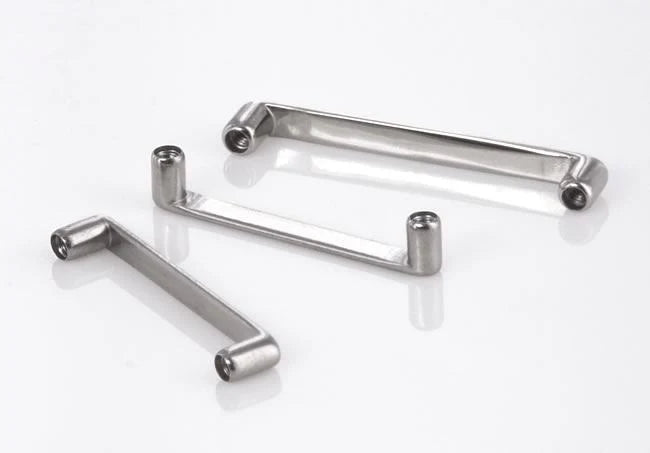 Tilum 16g Internally Threaded Flat Titanium Surface Barbell with 2mm Rise