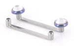 Tilum 16g Internally Threaded Flat Titanium Surface Barbell with 2mm Rise