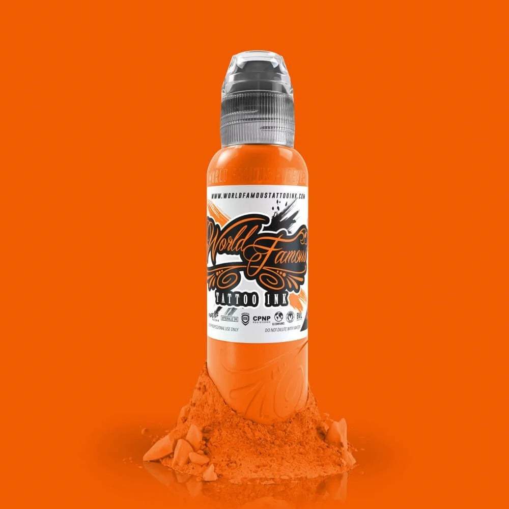 World Famous Tattoo Ink - Master Mike Asian Tattoo - Koi Orange