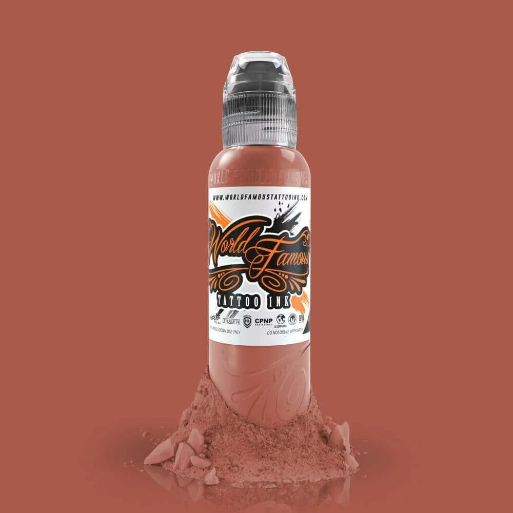 World Famous Tattoo Ink - Oleg Shepelenko Realism Color Ink - Brick Red
