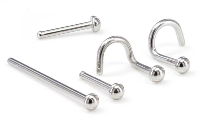 18g Surgical Steel Plain Nostril Screw