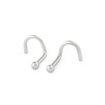 18g Surgical Steel Plain Nostril Screw