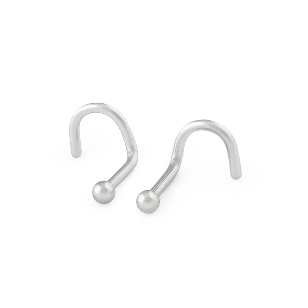 18g Surgical Steel Plain Nostril Screw