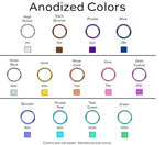 Threadless Titanium Replacement Top - Synthetic Opal Cone