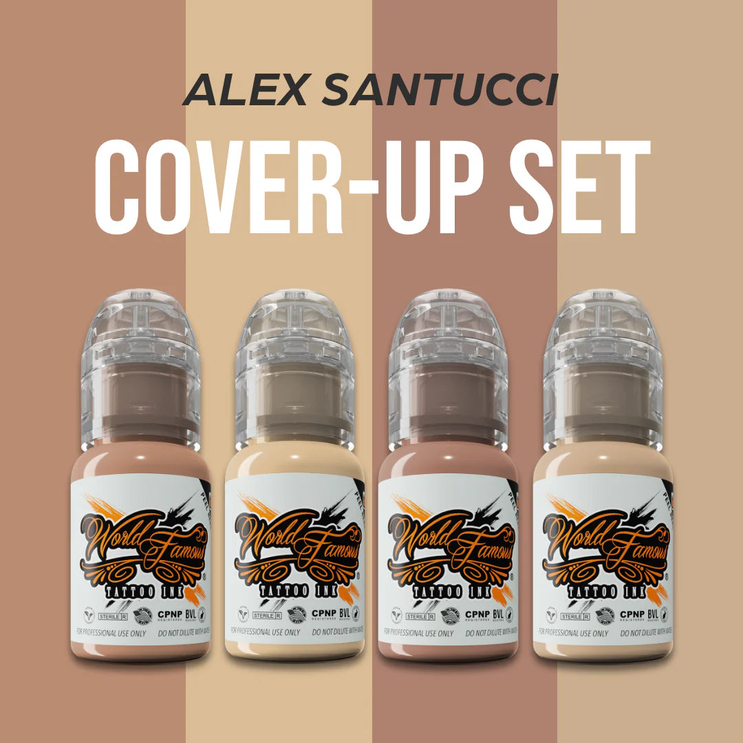 World Famous Tattoo Ink Set - Santucci Skintone Set 1oz
