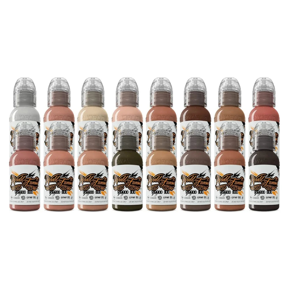 World Famous Inks — Pink Ribbon Set 16 1oz Bottles
