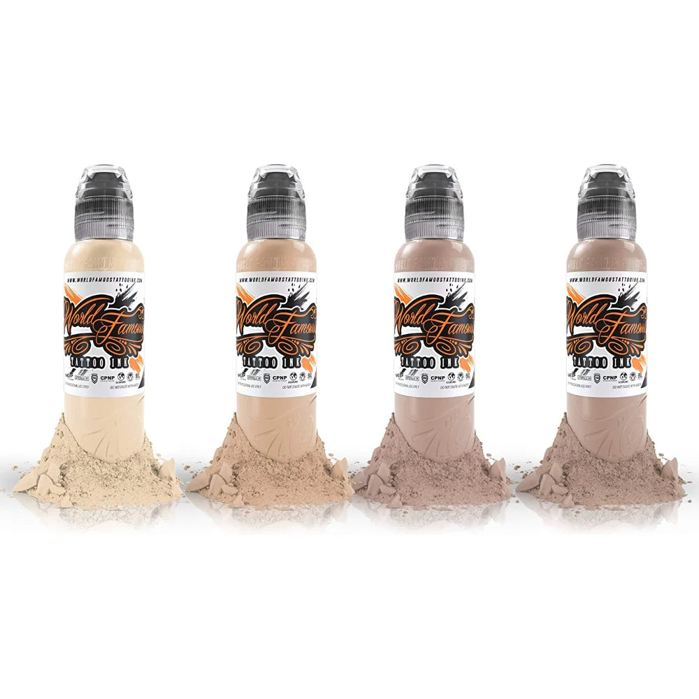 World Famous Tattoo Ink Set - Santucci Skintone Set 1oz